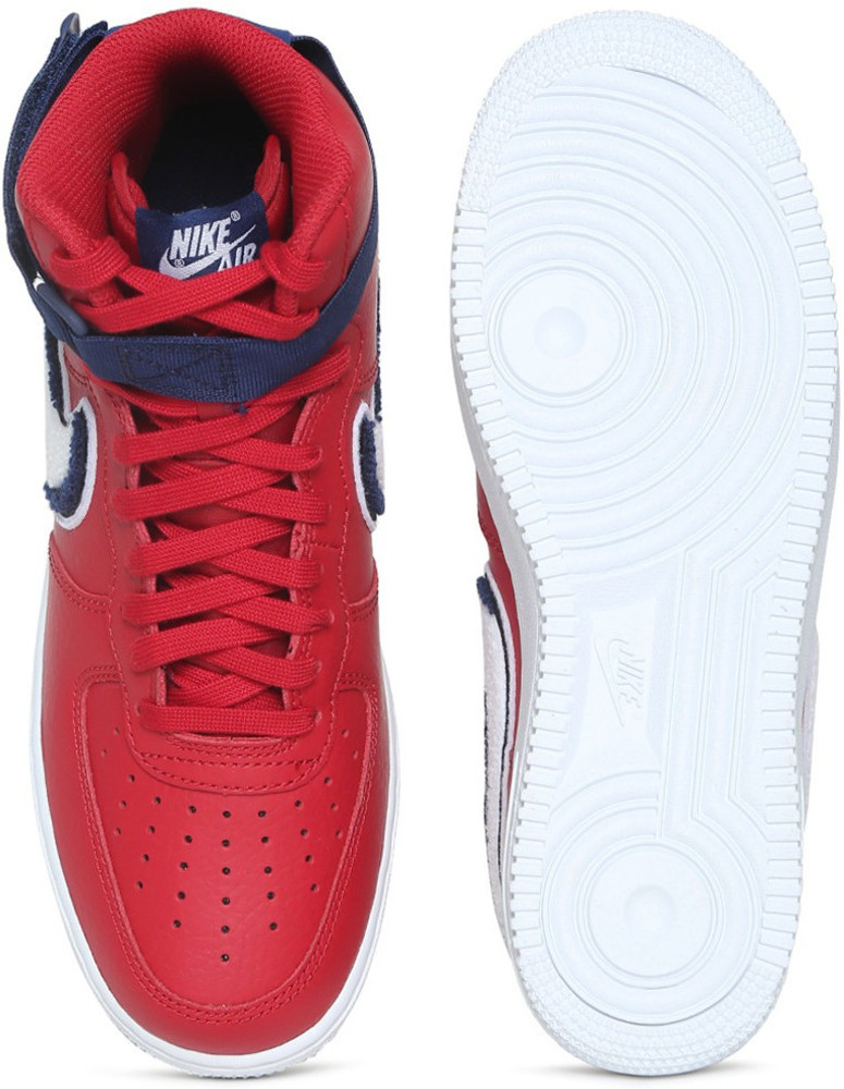 nike air force 1 lv8 high red and white