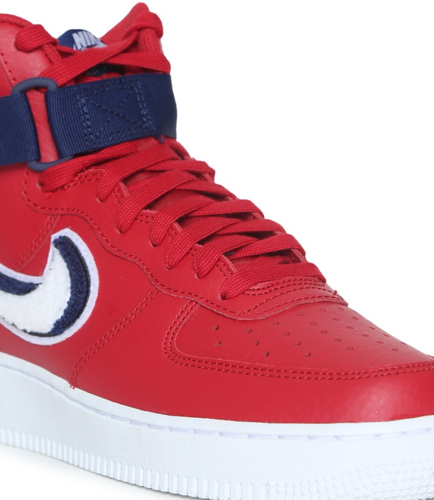 Nike air force 1 high top mens red hotsell