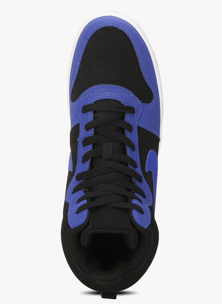 nike high tops blue and black