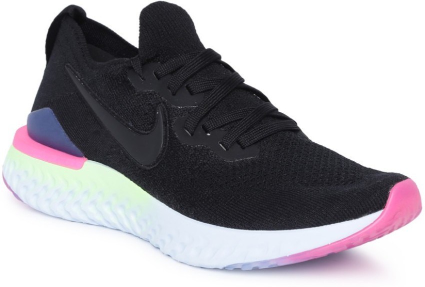 Nike epic react hot sale flyknit black pink