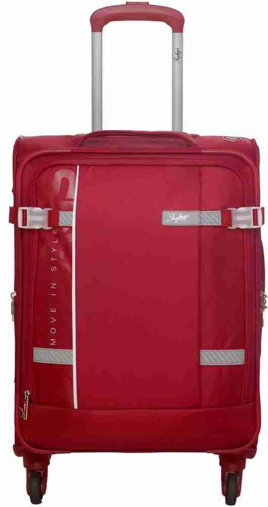 SKYBAGS SNAZZY 4W EXP STROLLY H 71 CARMINE RED Check in Suitcase 4 Wheels 28 inch