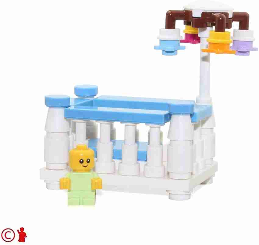  LEGO Baby MiniFigure in Boy Crib (with Spinning Mobile