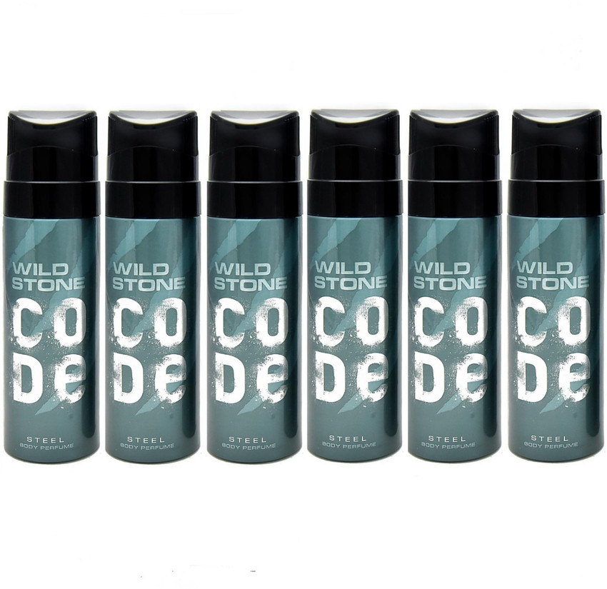 Wild Stone STEEL PACK OF 6 Perfume Body Spray For Men Price