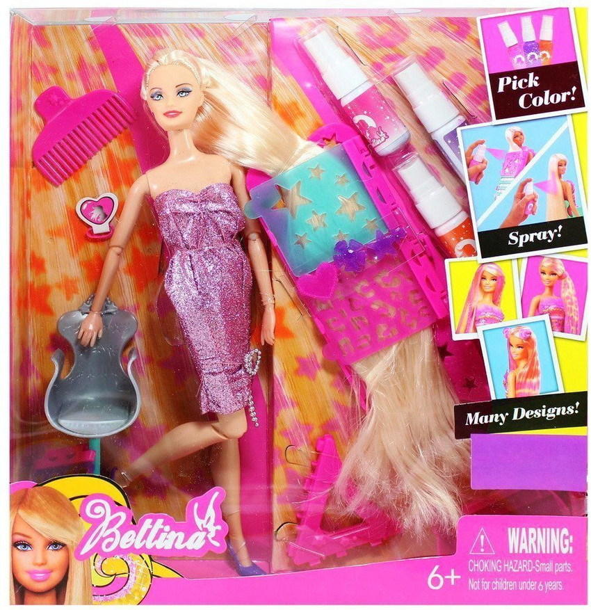 Branded Fashion Doll Hair Color Design Salon Set with