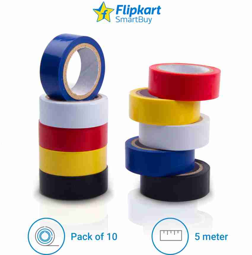 Flipkart SmartBuy 10Pcs Electrical Insulation Tape (Pack of 10
