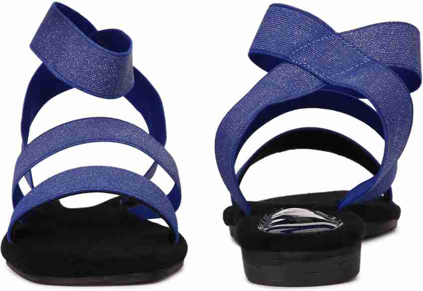 Cobalt blue on sale flat sandals