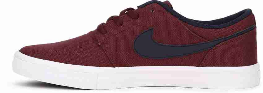 Nike sb hot sale portmore burgundy