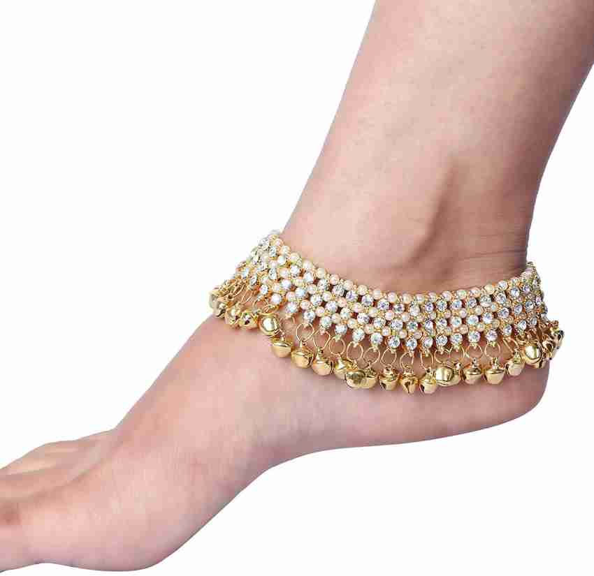 Silver gold payal on sale design