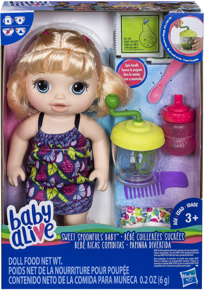 Baby Alive Sweet Spoonfuls Baby Blonde Straight Hair