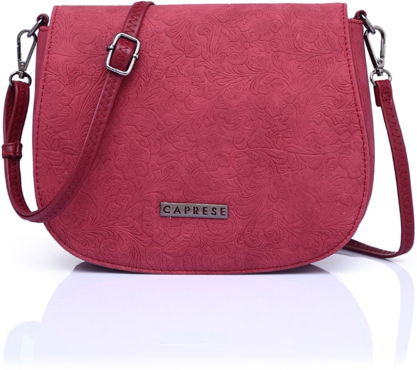 Caprese Maroon Sling Bag Daria Sling Large E Maroon Maroon