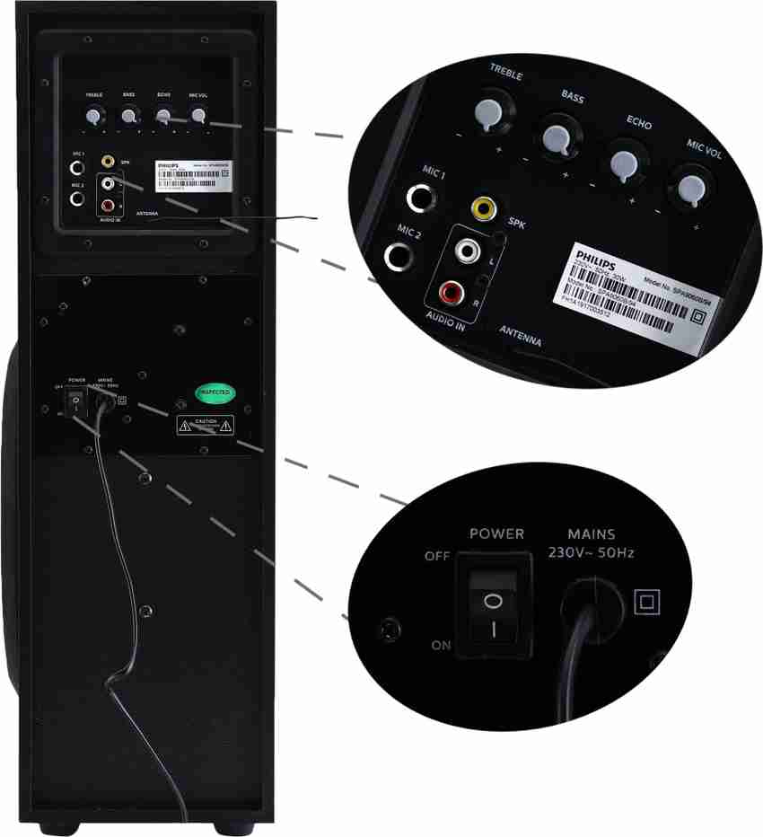 Philips tower speaker spa9060b discount
