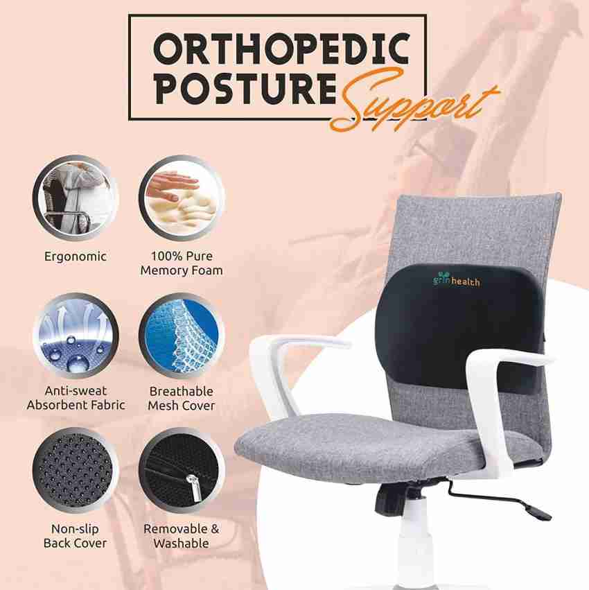 Lumbar Back Support Pillow Sciatica Pain Relief Seat Cushion Hot Pin