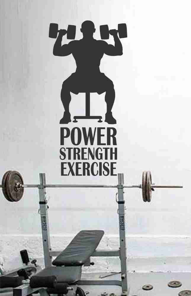 Happysticky 50 Cm Gym Quotes Medium Vinyl Wallsticker (30 Cm X 60 Cm) Self  Adhesive Sticker Price In India - Buy Happysticky 50 Cm Gym Quotes Medium  Vinyl Wallsticker (30 Cm X