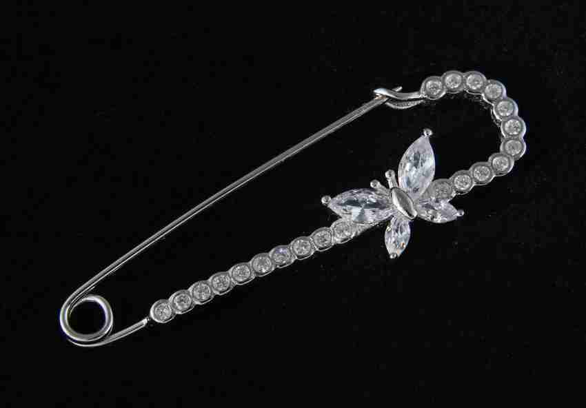 Pure silver online saree pin