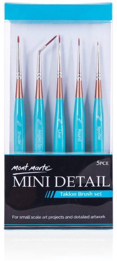 Set of Small Mixed Hair Art Brushes