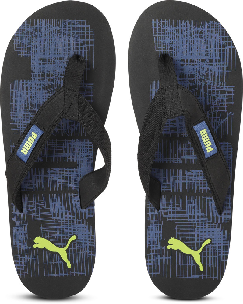 Puma black thong flip flops clearance