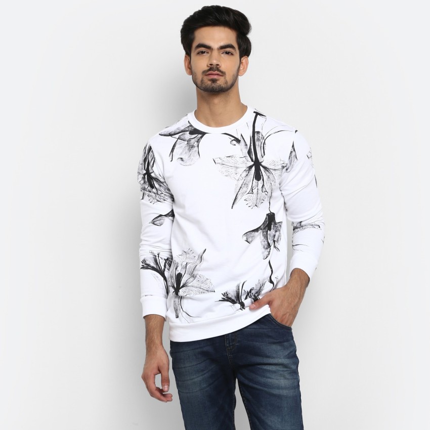 Floral print sweatshirt sales mens