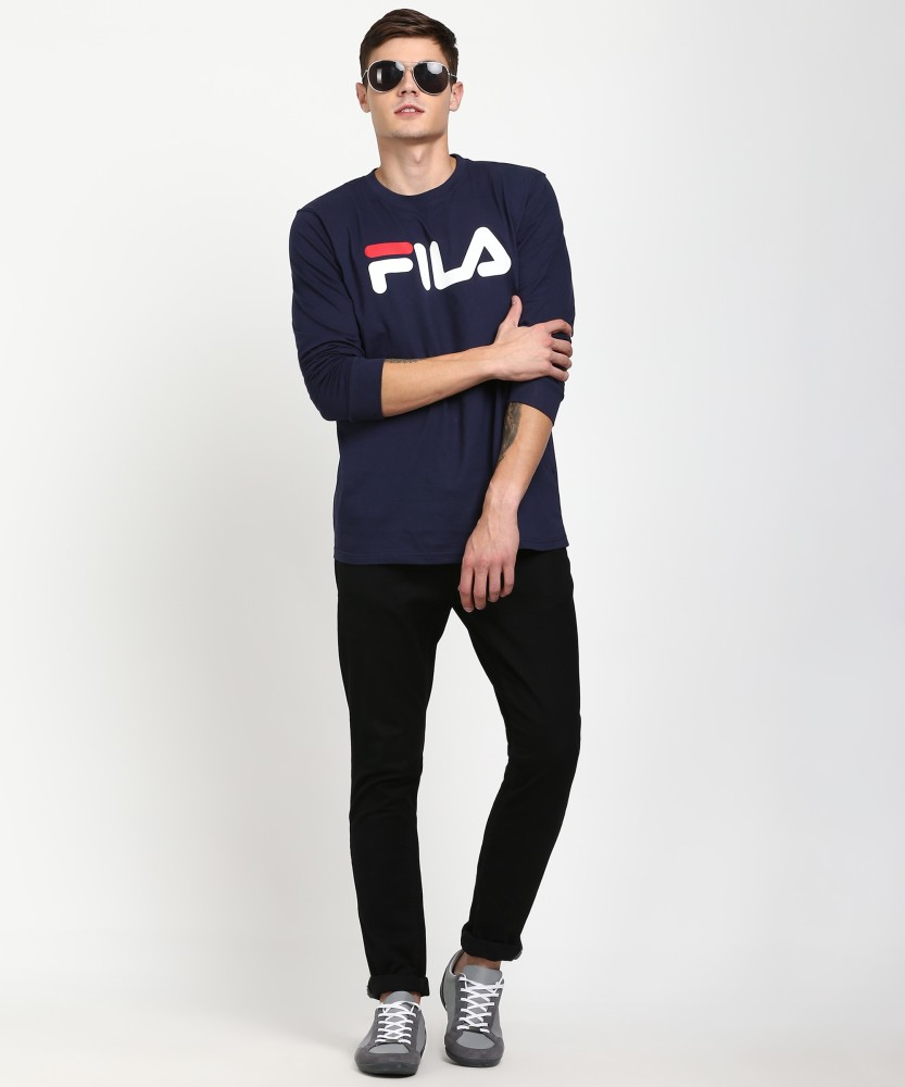 Fila navy hot sale blue shirt