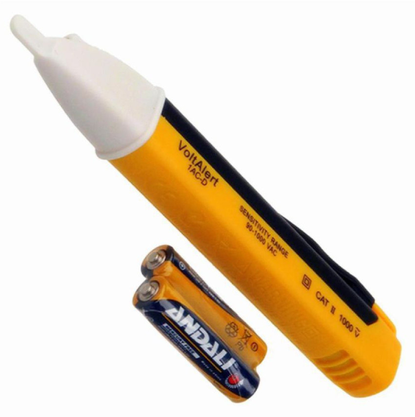 Ekavir Touchless Voltage Detector Tester Pen AC 90 1000V and Electrical Analog Voltage Tester