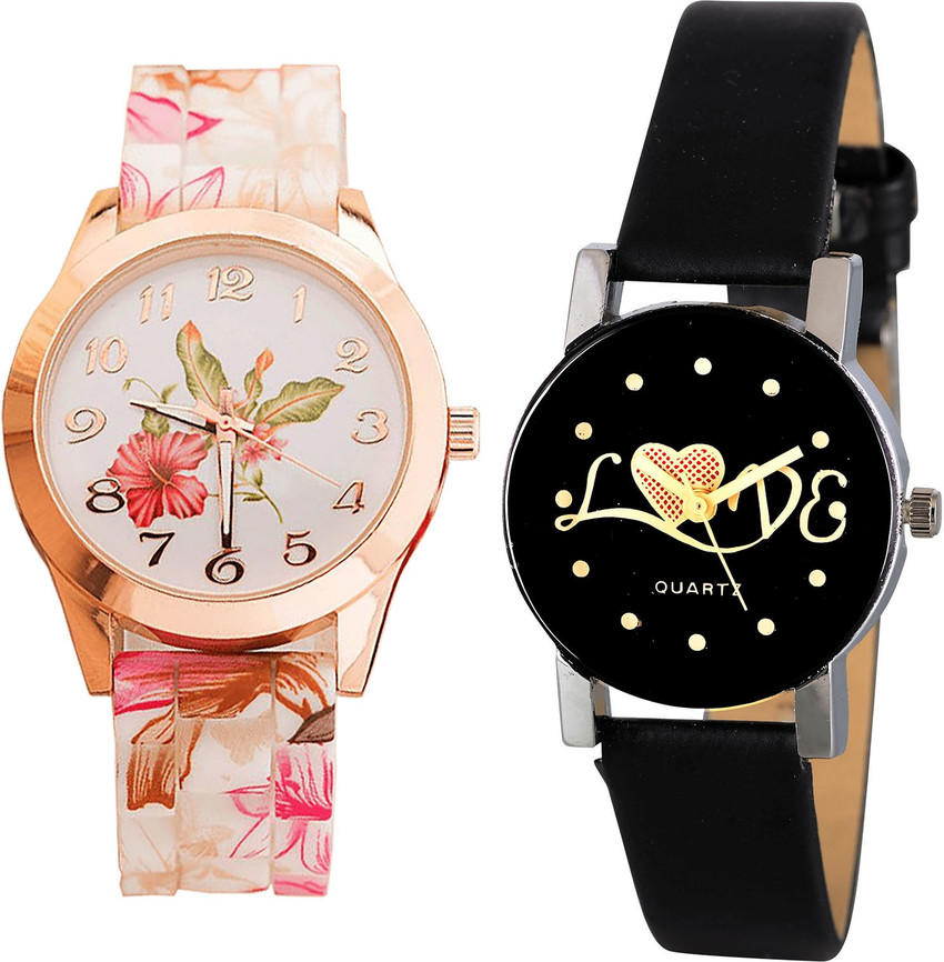 TIMENTER combo watch Analog Watch For Girls Buy TIMENTER combo watch Analog Watch For Girls Contemporary Professional Flower Love Valentine G305 G390 Online at Best Prices in India Flipkart