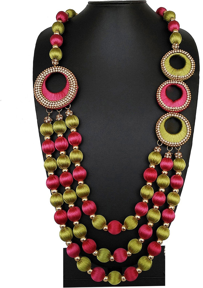 Akshara Silk Thread Necklace Dori Necklace Price in India Buy