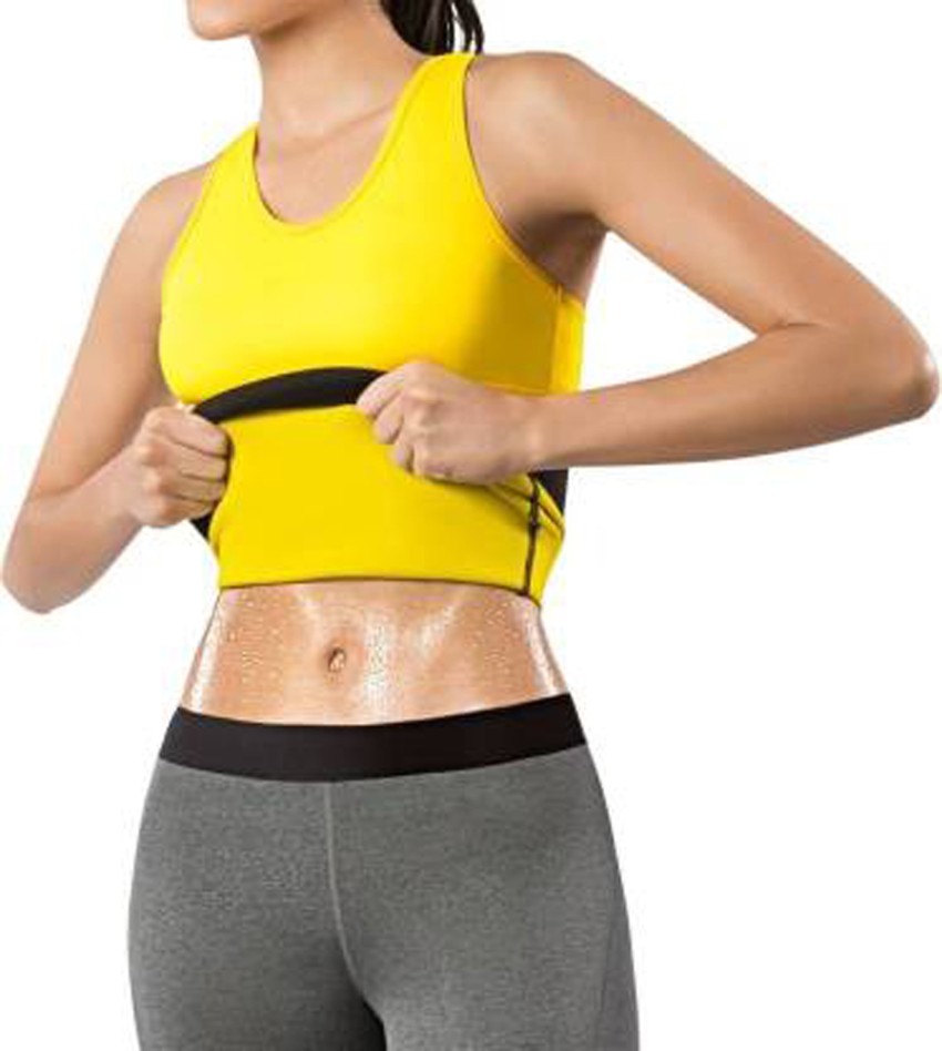 Sweet Sweat Waist Trimmer - Black/Yellow Logo | Premium Waist Trainer Belt  for