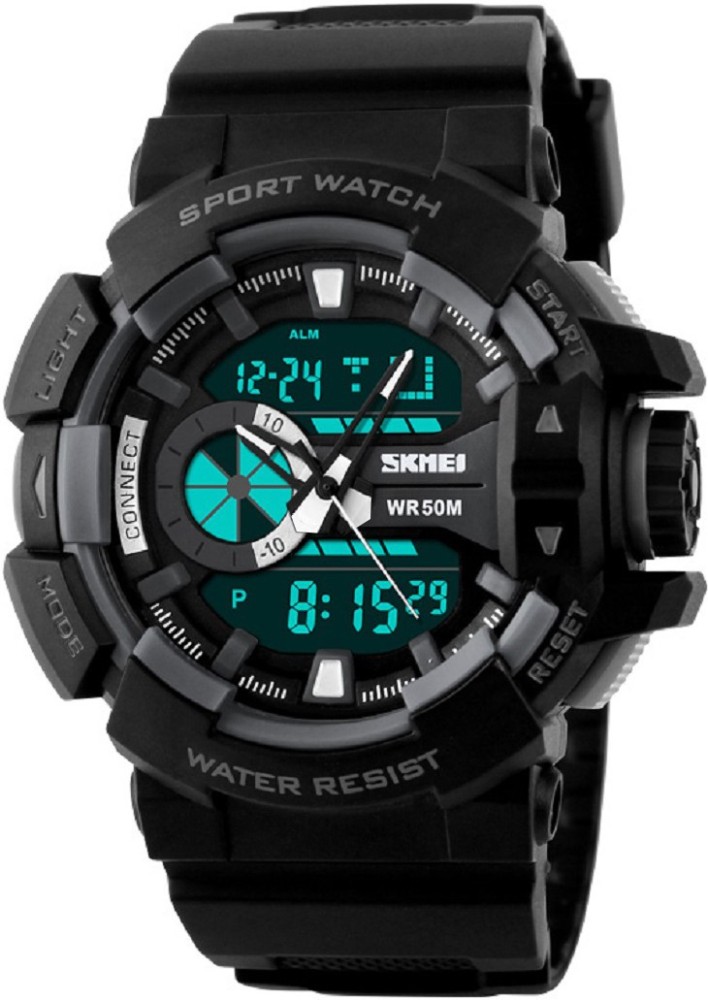 SKMEI Analog Digital Watch For Men Buy SKMEI Analog Digital Watch For Men 1117 Black Online at Best Prices in India Flipkart