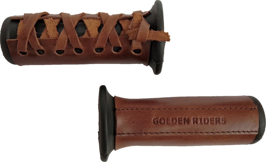 Golden Riders Handlebar Leather Grip Bicycle Handle Grip Price in