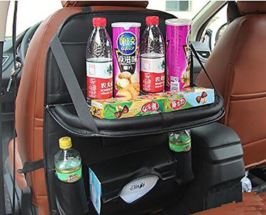 jstbuy Universal Car Back Seat Organizer with Foldable Food Table