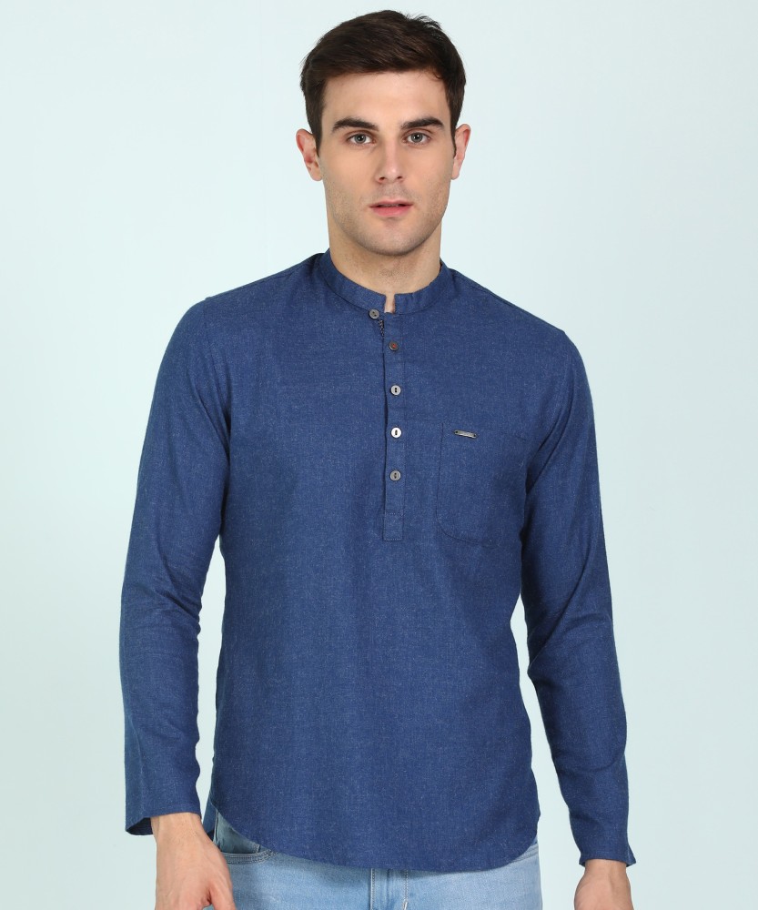 PETER ENGLAND Men Self Design Straight Kurta Buy PETER ENGLAND