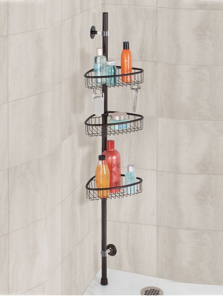 Interdesign Forma 2 Tier Shower Shelf- Square - Bronze