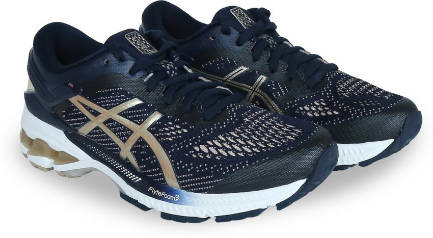 Asics gel kayano shop 26 women's shoes midnight/almond