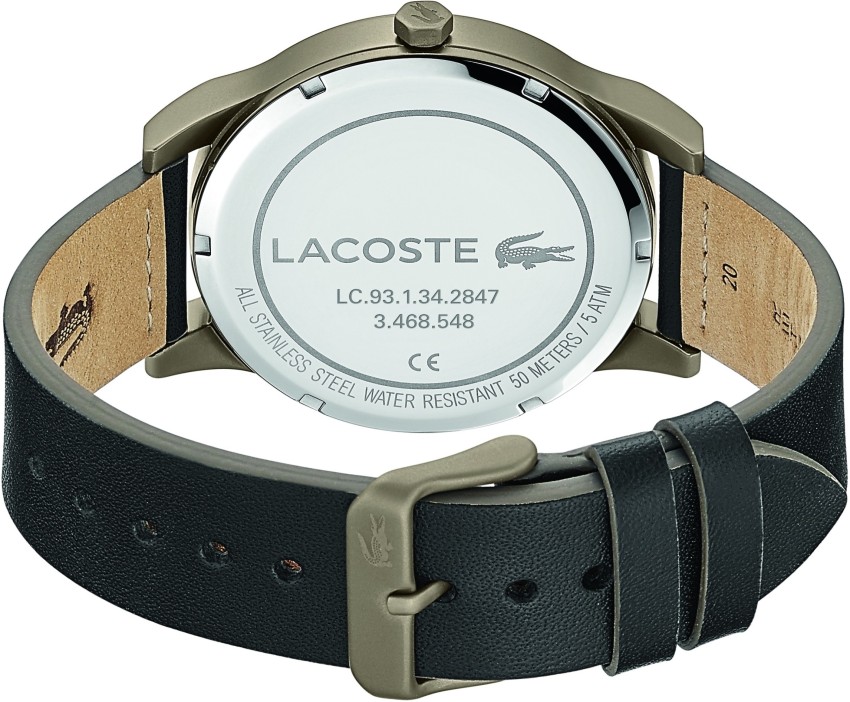 Lacoste all stainless steel online water resistant 5 atm