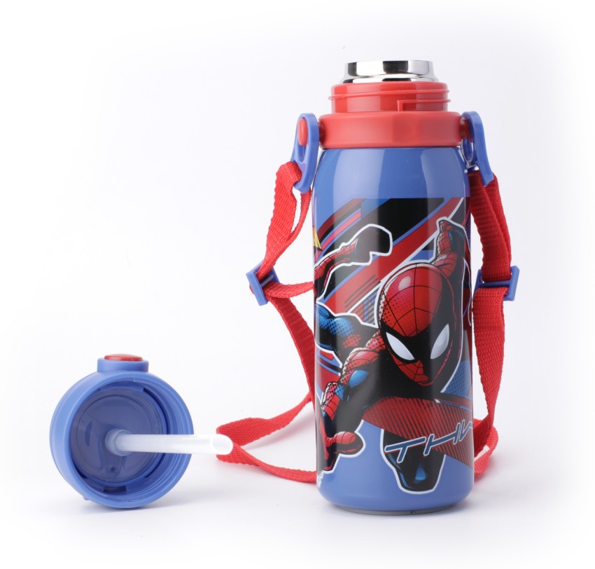 Marvel Spider-Man Spidey Cover Stainless Steel Water Bottle - BLACK