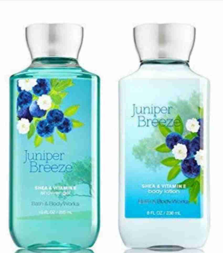 BATH BODY WORKS JUNIPER BREEZE BODY WASH AND