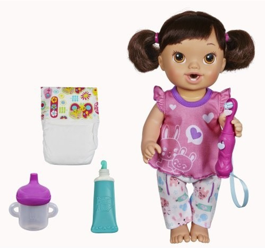 Brunette baby best sale doll