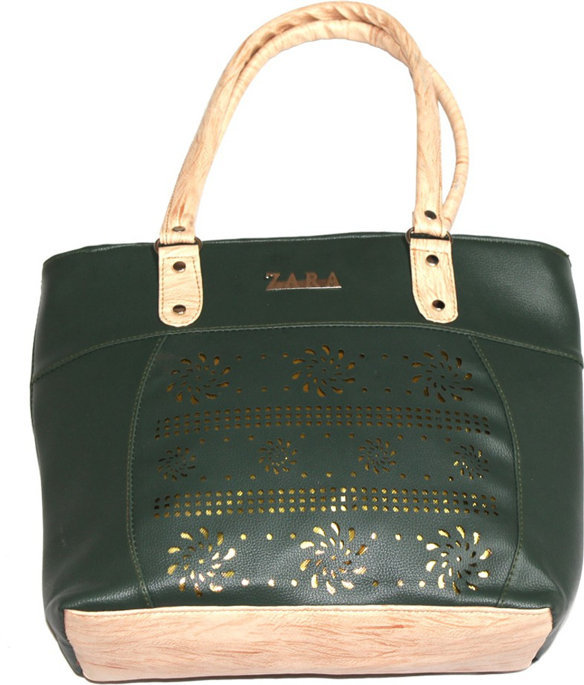 Buy Zara Women Green Messenger Bag Multicolor Online Best Price