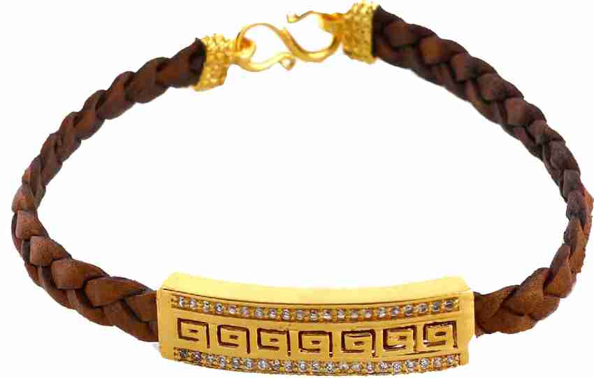 SRK Forming Brass Gold-plated Bracelet Price in India - Buy SRK