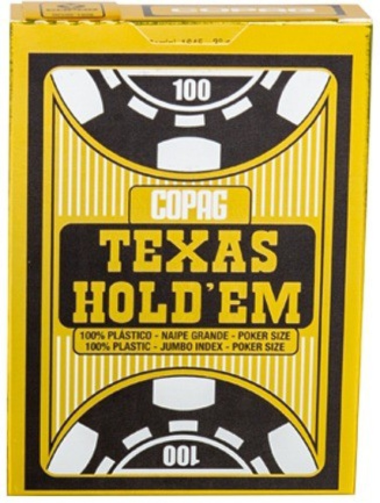 Copag Texas Hold'Em-100% Pure Plastic Poker Playing Cards - Texas Hold'Em-100%  Pure Plastic Poker Playing Cards . shop for Copag products in India.