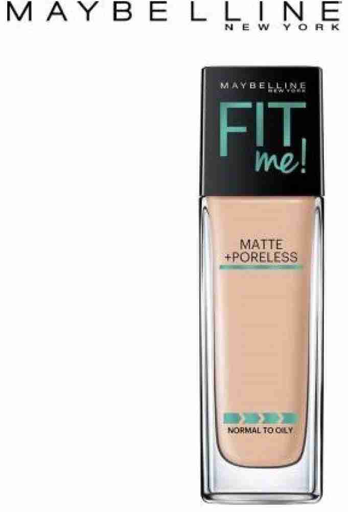 MAYBELLINE NEW YORK Fit Me Matte+Poreless Liquid Foundation (Shade No 122,  30 ml) Foundation - Price in India, Buy MAYBELLINE NEW YORK Fit Me Matte+Poreless  Liquid Foundation (Shade No 122, 30 ml)