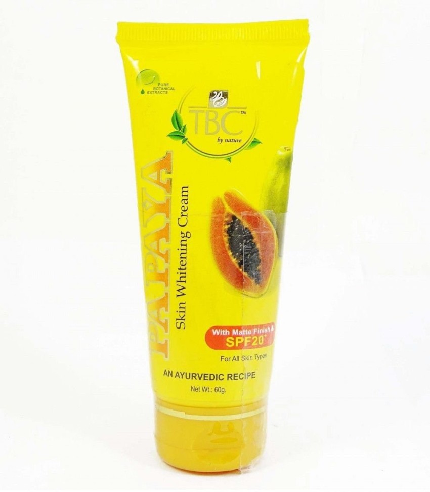 TBC Nature Papaya Skin Whitening Cream with SPF 20 60Gram