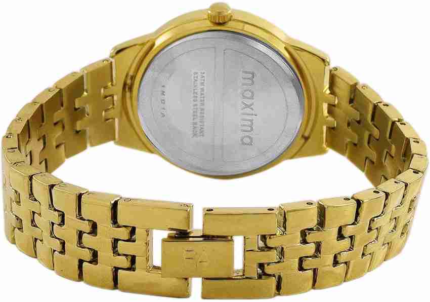 Maxima gold hot sale plated watches