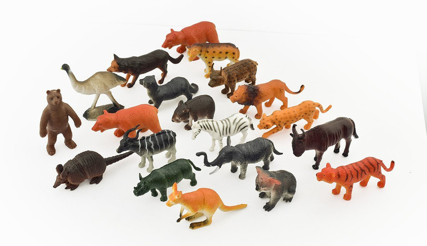 Khilona House Zoo Wild Animals Figures Set for Kids Young Zoo
