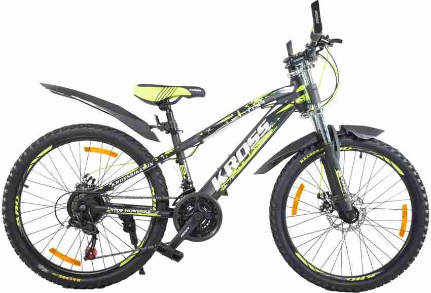 Kross Hector Bike For Teenagers Black Yellow 24 T Mountain