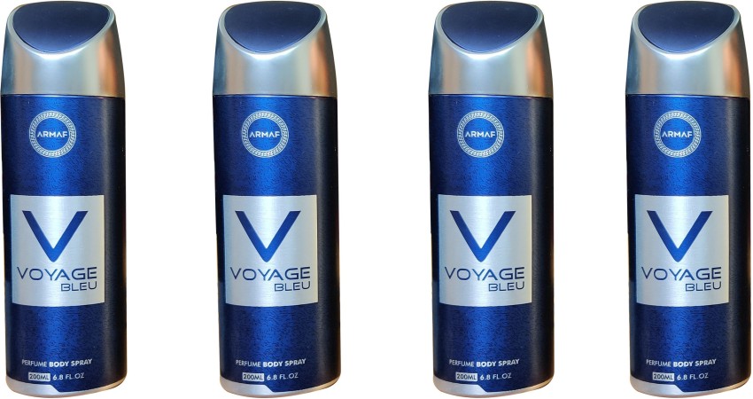 ARMAF VOYAGE BLEU (PACK OF 4) Deodorant Spray - For Men - Price in