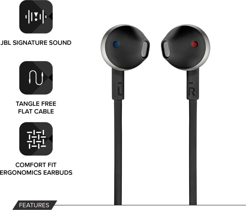 JBL T205 Wired Headset Price in India Buy JBL T205 Wired Headset