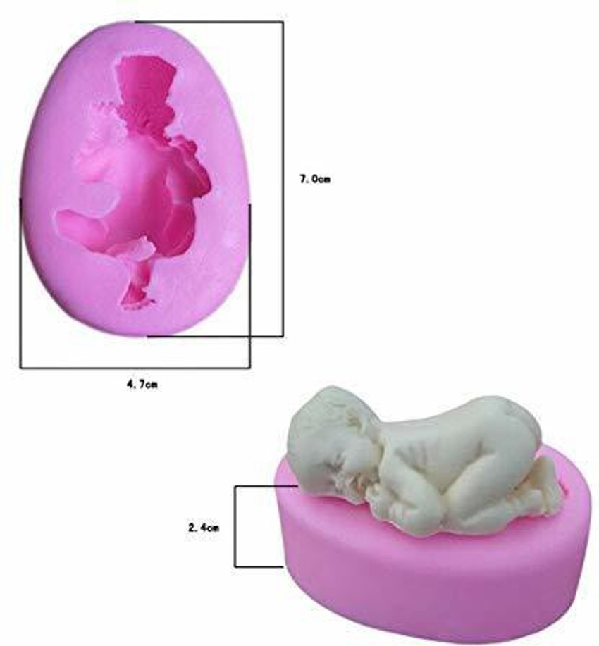 JAZLOG Silicone Fondant Mold Cake Decorating Baby Wings Tools