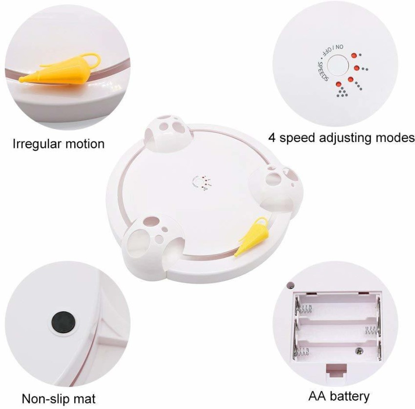 Interactive mouse hotsell pounce cat toy