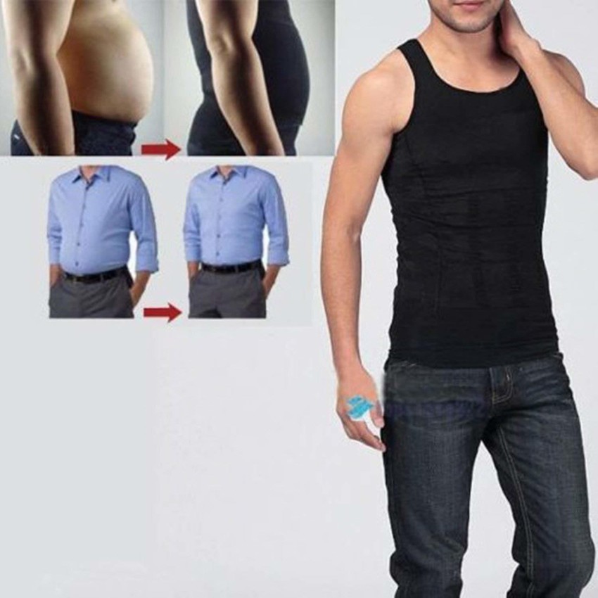 Buy ZURU BUNCH Men's Slimming Body Shaper Vest Shirt Abs Abdomen