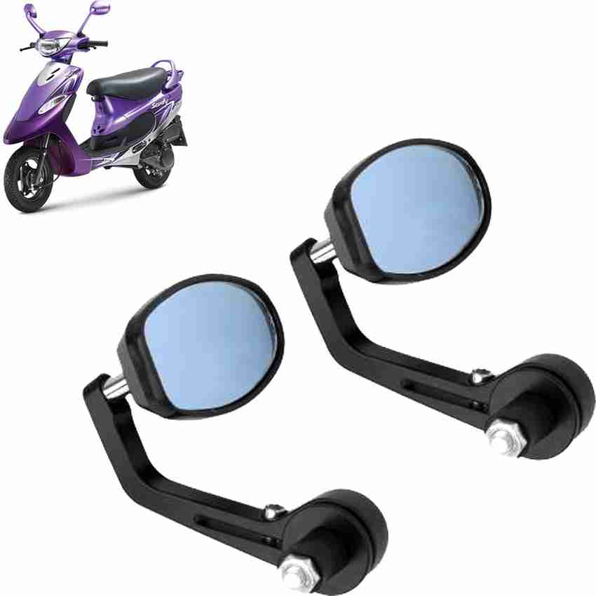 DvineAutoFashionZ Manual Rear View Mirror Dual Mirror Driver Side For TVS Universal For Bike Price in India Buy DvineAutoFashionZ Manual Rear View Mirror Dual Mirror Driver Side For TVS Universal For